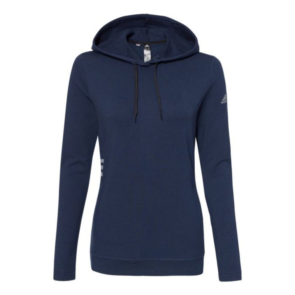 Adidas Women's Lightweight Hooded Sweatshirt Navy Blue Women's Size: Small